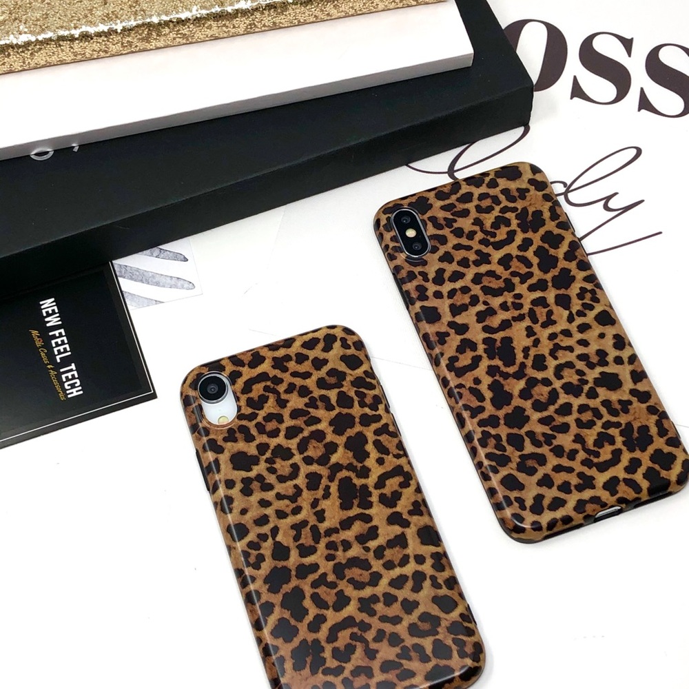 iPhone Brown Leopard Print Case - Picture 8 of 8